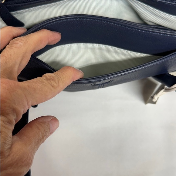 RADLEY LONDON In Bloom Midnight Blue Italian Leather Tote with Dustbag - Picture 10 of 16